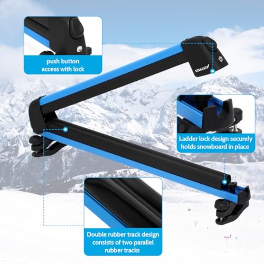 Multi-Purpose Alumium Blue Ski - Fishing Rod Holder recensione e prezzo
