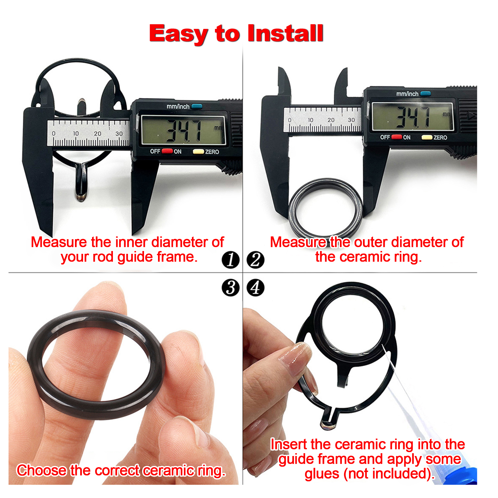Fishing Rod Guide Repair Kit C - Fishing Rod Repair Kit recensione e prezzo