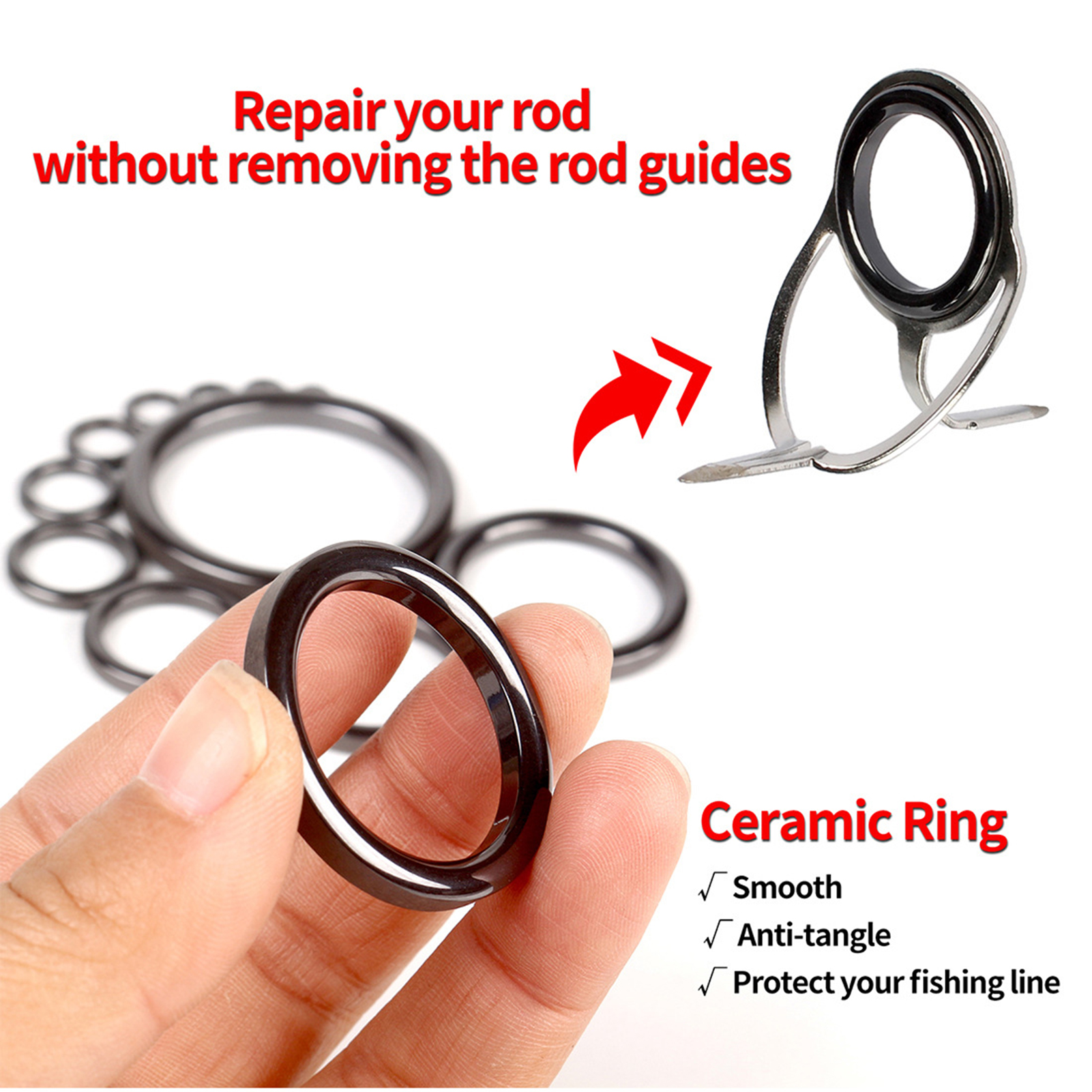 Fishing Rod Guide Repair Kit C - Fishing Rod Repair Kit recensione e prezzo