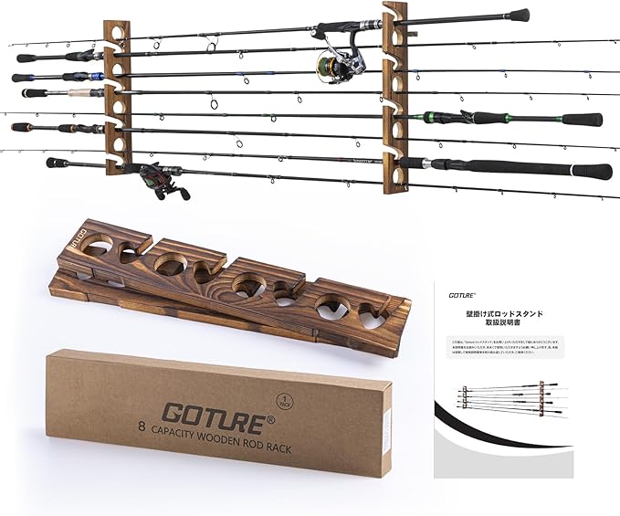 Goture Wood Fishing Rod Holder - Fishing Rod Rack recensione e prezzo