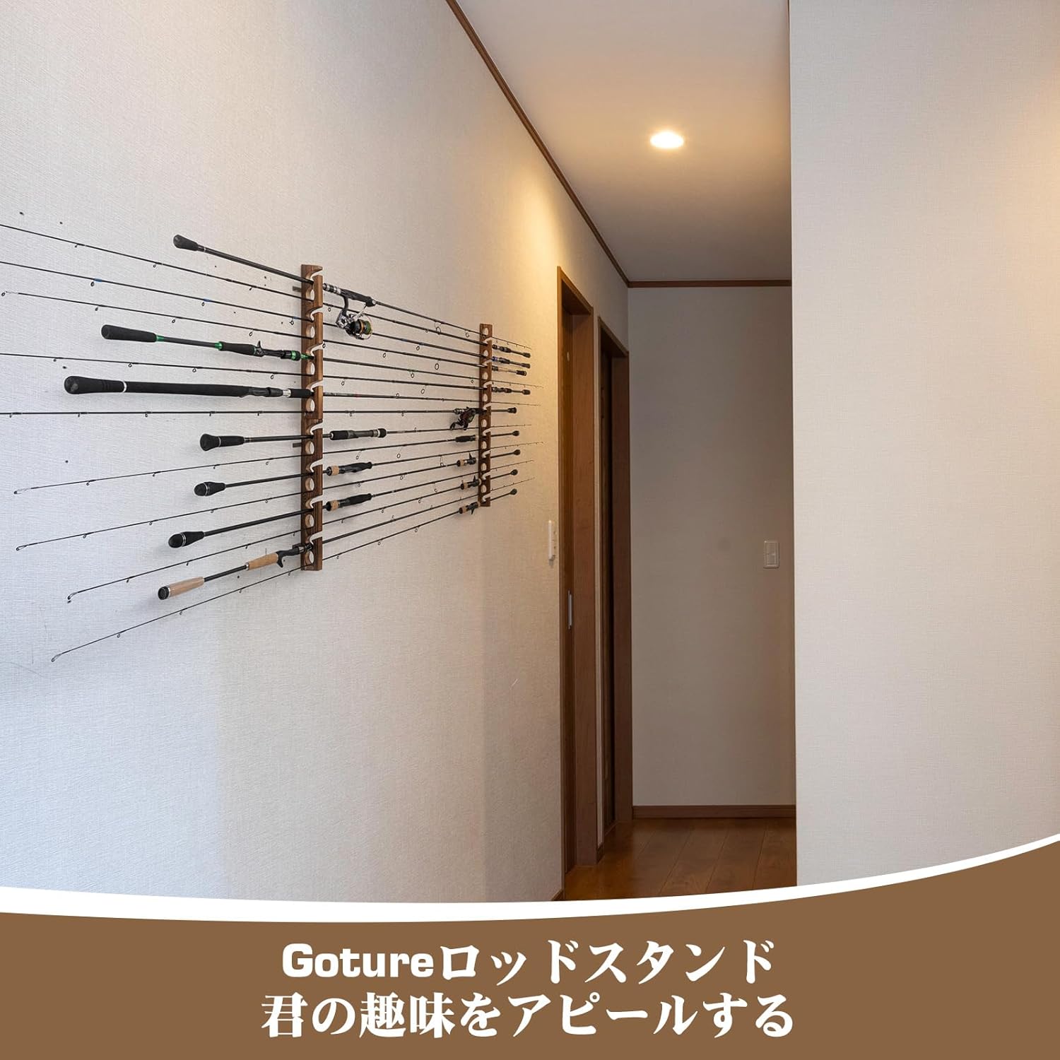 Goture Wood Fishing Rod Holder - Fishing Rod Rack recensione e prezzo