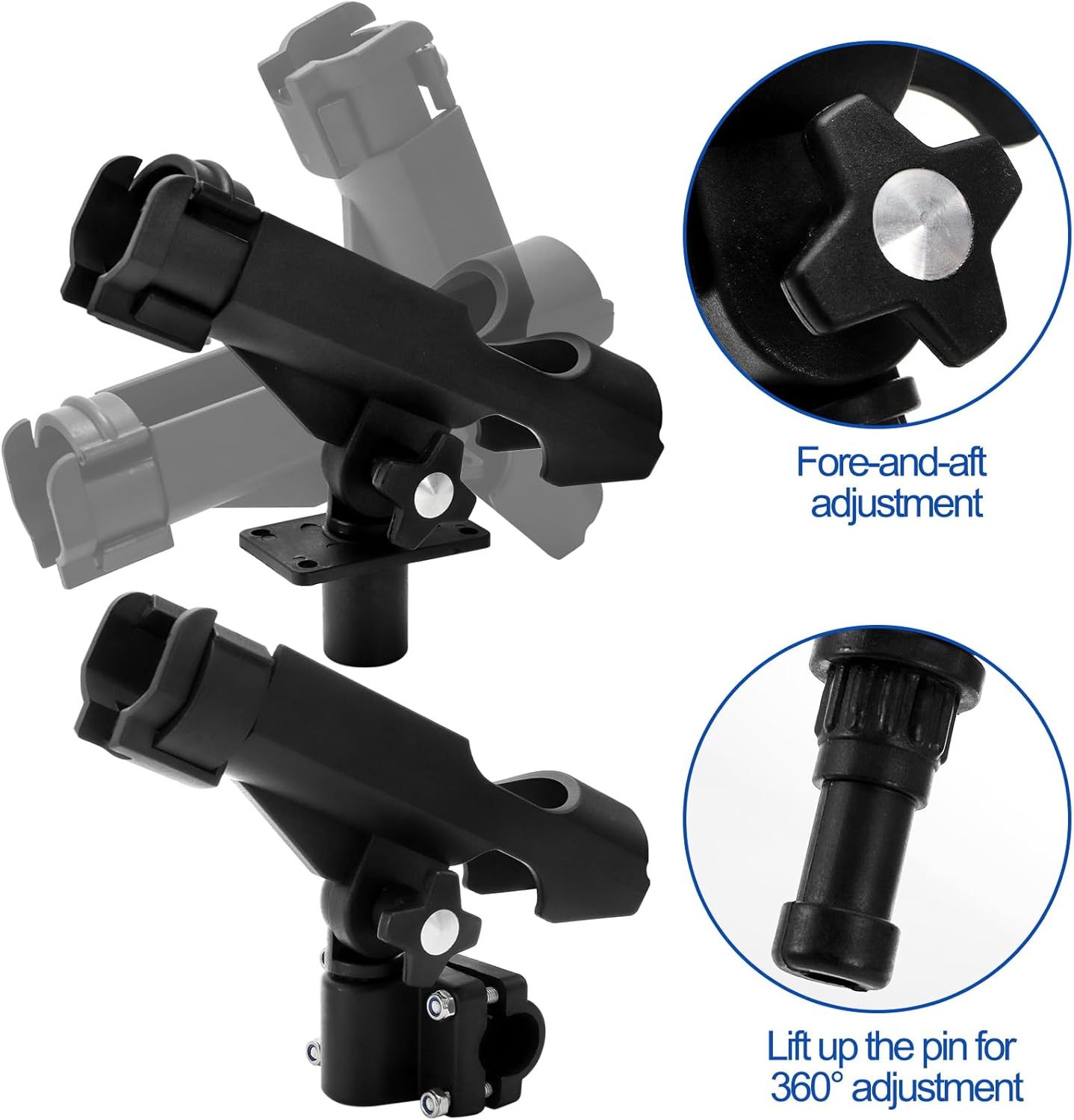 2 Pack Fishing Rod Holder with - Fishing Rod Boat recensione e prezzo
