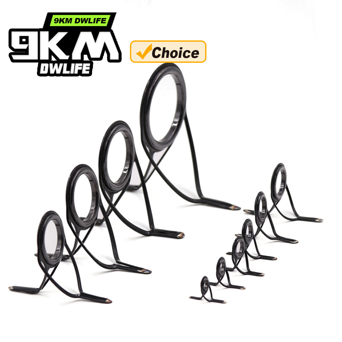 9KM OB Curved Rod Guide Kit 10 - Fishing Rod Guide Replacement recensione e prezzo