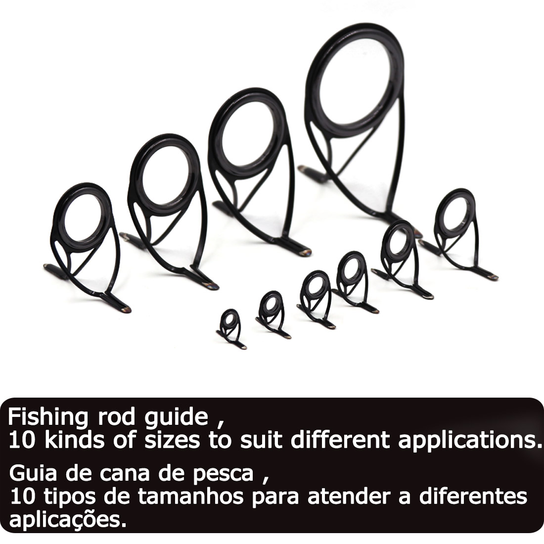 9KM OB Curved Rod Guide Kit 10 - Fishing Rod Guide Replacement recensione e prezzo