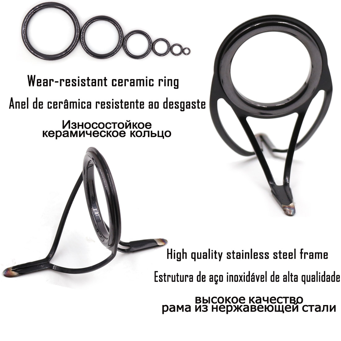 9KM OB Curved Rod Guide Kit 10 - Fishing Rod Guide Replacement recensione e prezzo