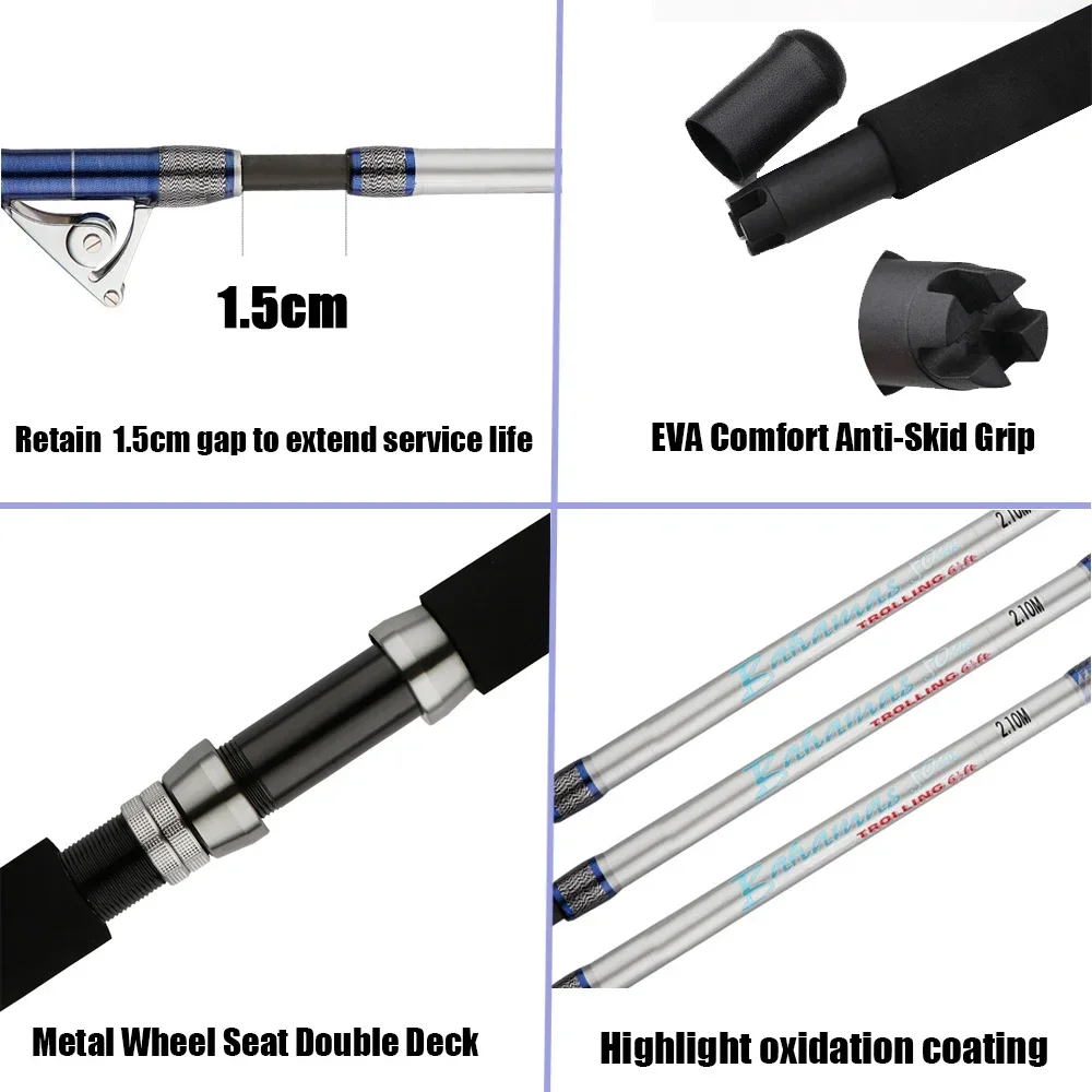 1.98M 2.1M Saltwater Spinning  - Fishing Rod Surf recensione e prezzo