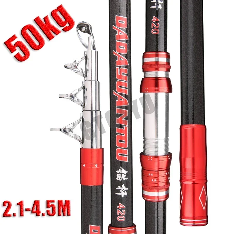 2.1-4.5M Carbon Fishing Rod 50 - Fishing Rod Surf recensione e prezzo