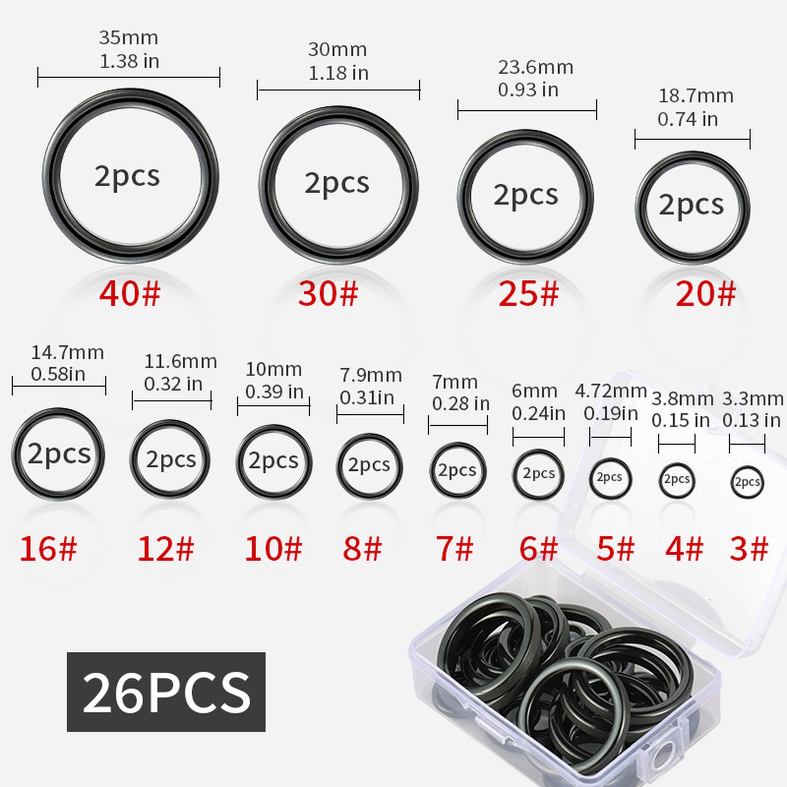 26PCS Fishing Rod Guide Ring K - Fishing Rod Guide Replacement recensione e prezzo