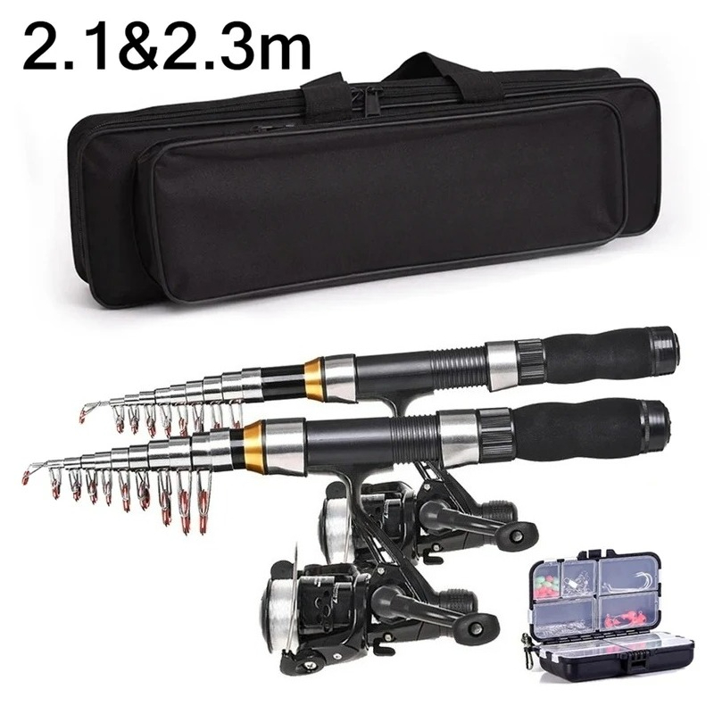 BRAVMAK 2.1/ 2.3 mTelescopic F - Fishing Rod Carbon Fiber recensione e prezzo
